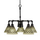 Toltec Lighting - 285-DG-7185 - Five Light Chandelier - Vintage - Dark Granite