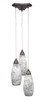 Toltec Lighting - 28-BN-416 - Three Light Cluster Pendalier - Europa - Brushed Nickel