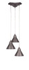 Toltec Lighting - 28-BN-421 - Three Light Cluster Pendalier - Europa - Brushed Nickel