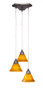 Toltec Lighting - 28-BN-454 - Three Light Mini Pendant - Europa - Brushed Nickel