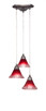 Toltec Lighting - 28-BN-756 - Three Light Cluster Pendalier - Europa - Brushed Nickel