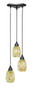 Toltec Lighting - 28-MB-406 - Three Light Cluster Pendalier - Europa - Matte Black