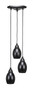 Toltec Lighting - 28-MB-426 - Three Light Cluster Pendalier - Europa - Matte Black