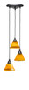 Toltec Lighting - 28-MB-454 - Three Light Mini Pendant - Europa - Matte Black