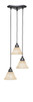 Toltec Lighting - 28-MB-508 - Three Light Cluster Pendalier - Europa - Matte Black