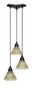 Toltec Lighting - 28-MB-7185 - Three Light Mini Pendant - Europa - Matte Black