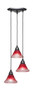 Toltec Lighting - 28-MB-756 - Three Light Mini Pendant - Europa - Matte Black