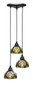 Toltec Lighting - 28-MB-9945 - Three Light Cluster Pendalier - Europa - Matte Black