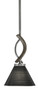 Toltec Lighting - 2901-GPDW-4059 - One Light Mini Pendant - Monterey - Graphite & Painted Distressed Wood-look Metal