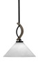 Toltec Lighting - 2901-MBDW-2121 - One Light Mini Pendant - Monterey - Matte Black & Painted Distressed Wood-look Metal