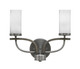 Toltec Lighting - 2912-GPDW-811 - Two Light Bath Bar - Monterey - Graphite & Painted Distressed Wood-look Metal