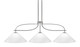 Toltec Lighting - 2936-GPDW-2161 - Three Light Billiard/Island - Monterey - Graphite & Painted Distressed Wood-look