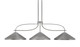 Toltec Lighting - 2936-GPDW-424-GP - Three Light Bar - Monterey - Graphite & Painted Distressed Wood-look Metal