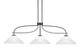 Toltec Lighting - 2936-MBDW-2161 - Three Light Billiard/Island - Monterey - Matte Black & Painted Distressed Wood-look