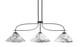 Toltec Lighting - 2936-MBDW-2169 - Three Light Bar - Monterey - Matte Black & Painted Distressed Wood-look Metal
