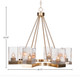Nouvelle Six Light Chandelier (3026-NAB-530)