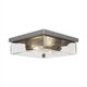 Toltec Lighting - 3029-GP-532 - Two Light Flush Mount - Nouvelle - Graphite