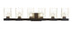 Toltec Lighting - 3126-GP-530 - Six Light Bath Bar - Nouvelle - Graphite