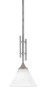 Toltec Lighting - 320-AS-312 - One Light Mini Pendant - Uptowne - Aged Silver