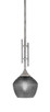 Toltec Lighting - 320-AS-4622 - One Light Mini Pendant - Uptowne - Aged Silver