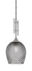 Toltec Lighting - 320-AS-4902 - One Light Mini Pendant - Uptowne - Aged Silver