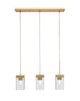 Toltec Lighting - 3213-NAB-530 - Three Light Mini Pendant - Nouvelle - New Age Brass