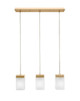 Toltec Lighting - 3213-NAB-531 - Three Light Mini Pendant - Nouvelle - New Age Brass