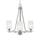 Toltec Lighting - 323-AS-3001 - Three Light Chandelier - Uptowne - Aged Silver