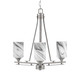 Toltec Lighting - 323-AS-3009 - Three Light Chandelier - Uptowne - Aged Silver
