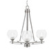 Toltec Lighting - 323-AS-4100 - Three Light Chandelier - Uptowne - Aged Silver