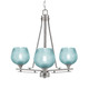Toltec Lighting - 323-AS-4605 - Three Light Chandelier - Uptowne - Aged Silver