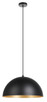 Eglo USA - 205293A - One Light Pendant - Rafaelino - Structured Black / Gold Leaf