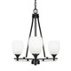 Toltec Lighting - 323-DG-615 - Three Light Chandelier - Uptowne - Dark Granite