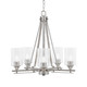Toltec Lighting - 325-AS-300 - Five Light Chandelier - Uptowne - Aged Silver