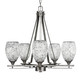 Toltec Lighting - 325-AS-4165 - Five Light Chandelier - Uptowne - Aged Silver