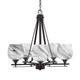 Toltec Lighting - 325-DG-4819 - Five Light Chandelier - Uptowne - Dark Granite