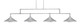 Toltec Lighting - 334-AS-422 - Four Light Bar - Vintage - Aged Silver