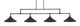 Toltec Lighting - 334-DG-422 - Four Light Billiard/Island - Vintage - Dark Granite