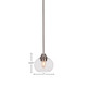 Paramount One Light Mini Pendant (3401-BN-202)