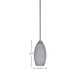 Paramount One Light Mini Pendant (3401-BN-4042) Paramount One Light Mini Pendant (3401-BN-4042)