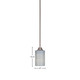 Paramount One Light Mini Pendant (3401-BN-4062)