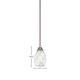 Paramount One Light Mini Pendant (3401-BN-4165) Paramount One Light Mini Pendant (3401-BN-4165)