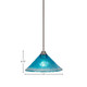 Paramount One Light Pendant (3401-BN-448)