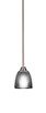 Toltec Lighting - 3401-BN-500 - One Light Mini Pendant - Paramount - Brushed Nickel