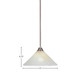 Paramount One Light Pendant (3401-BN-702)