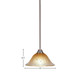 Paramount One Light Mini Pendant (3401-BN-730)
