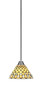 Toltec Lighting - 3401-BN-9415 - One Light Mini Pendant - Paramount - Brushed Nickel