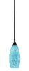 Toltec Lighting - 3401-MB-5065 - One Light Mini Pendant - Paramount - Matte Black