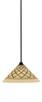Toltec Lighting - 3401-MB-718 - One Light Mini Pendant - Paramount - Matte Black
