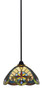 Toltec Lighting - 3401-MB-9369 - One Light Mini Pendant - Paramount - Matte Black